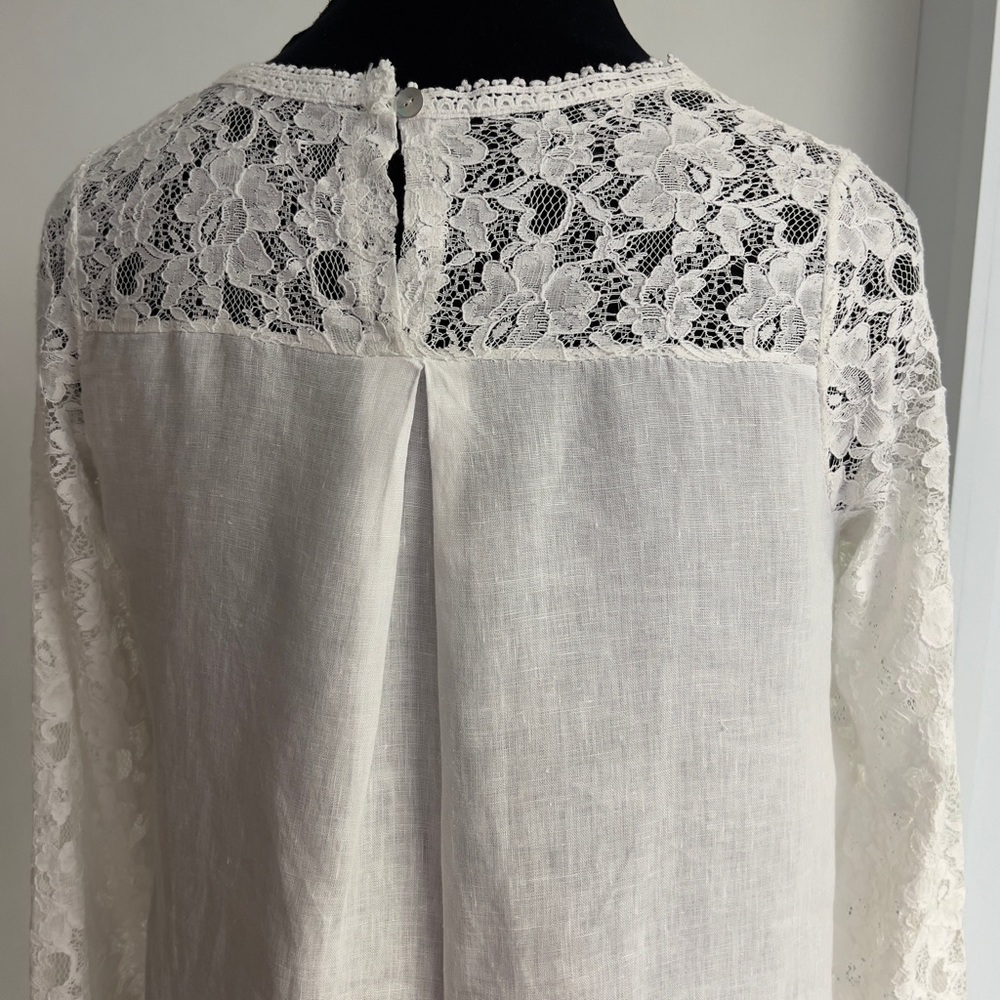LUNGO L’ARNO Linen Lace Tunic - Picture 8 of 8